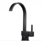 Gooseneck Matte Black Kitchen Sink Mixer Tap